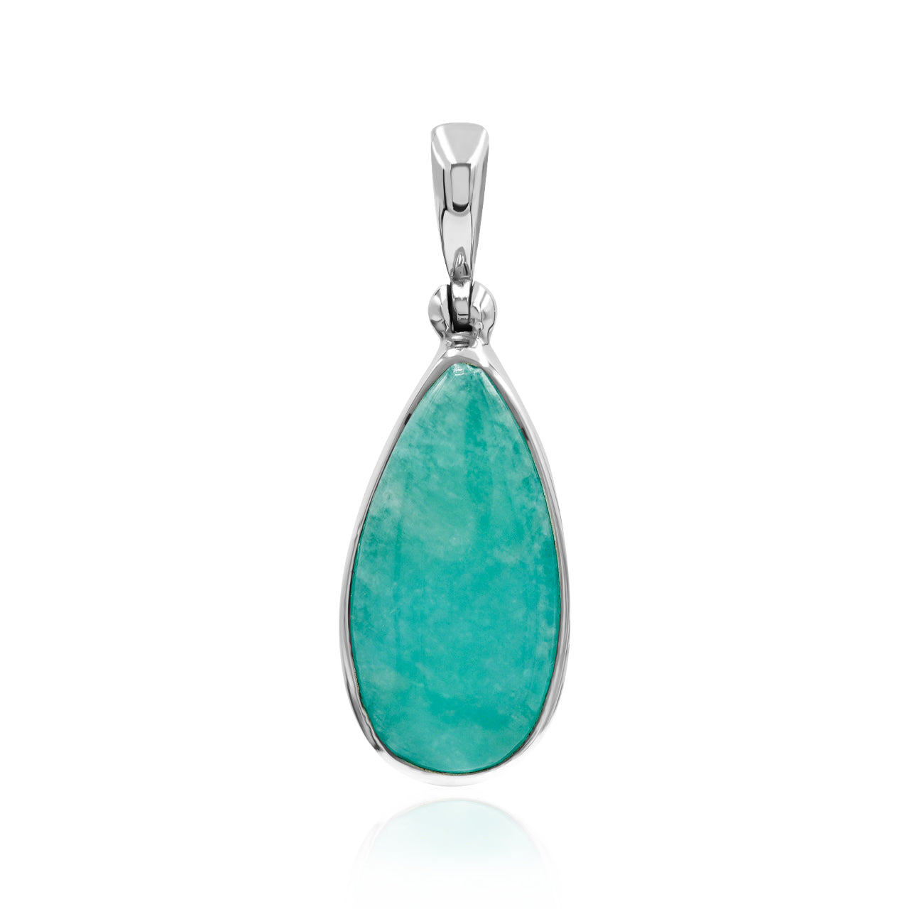 Amazonite Pear Pendant