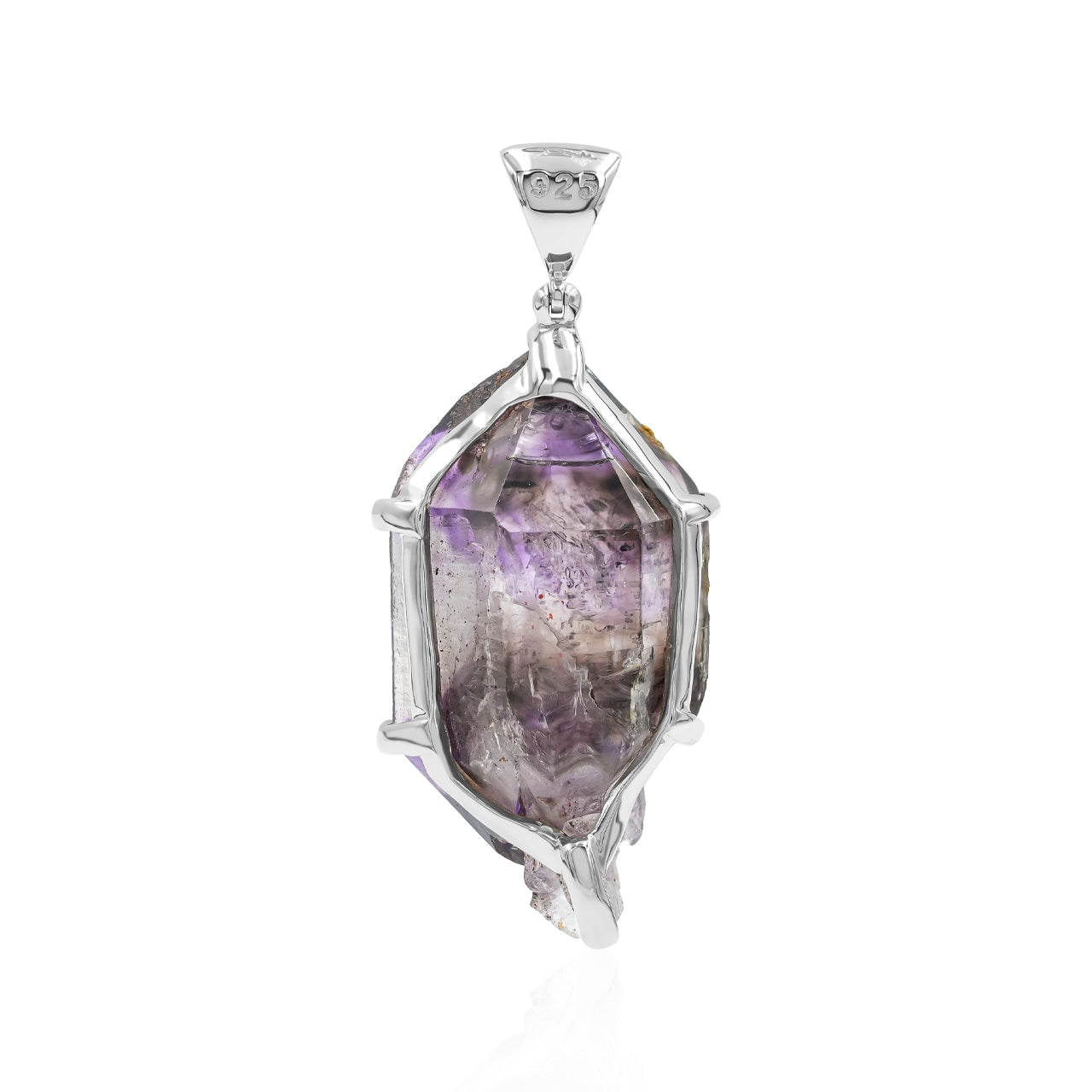 Shangaan Amethyst Crystal Prong Set Pendant