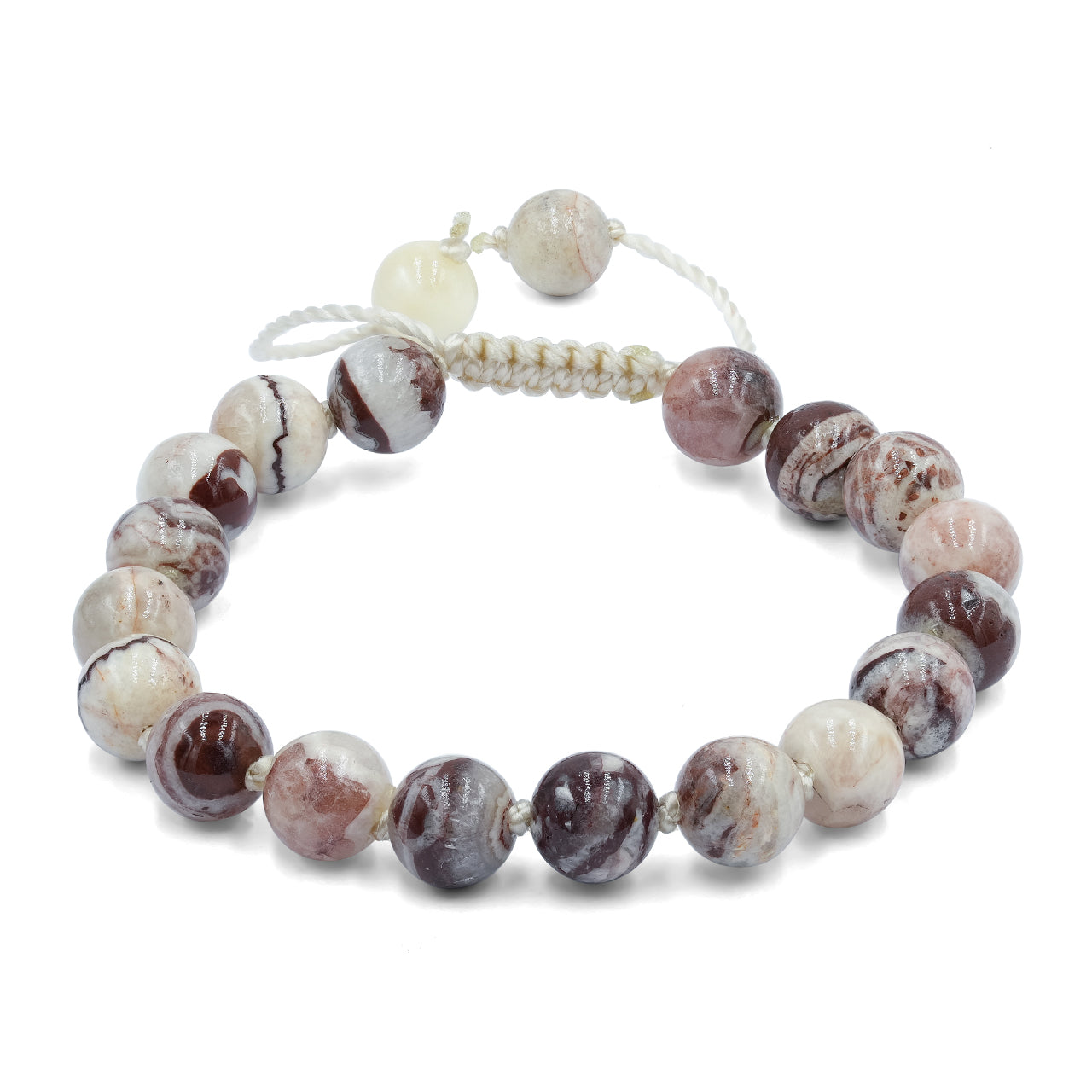 Agate Mountain from Arizona Adjustable Bead Bracelet - 8 mm