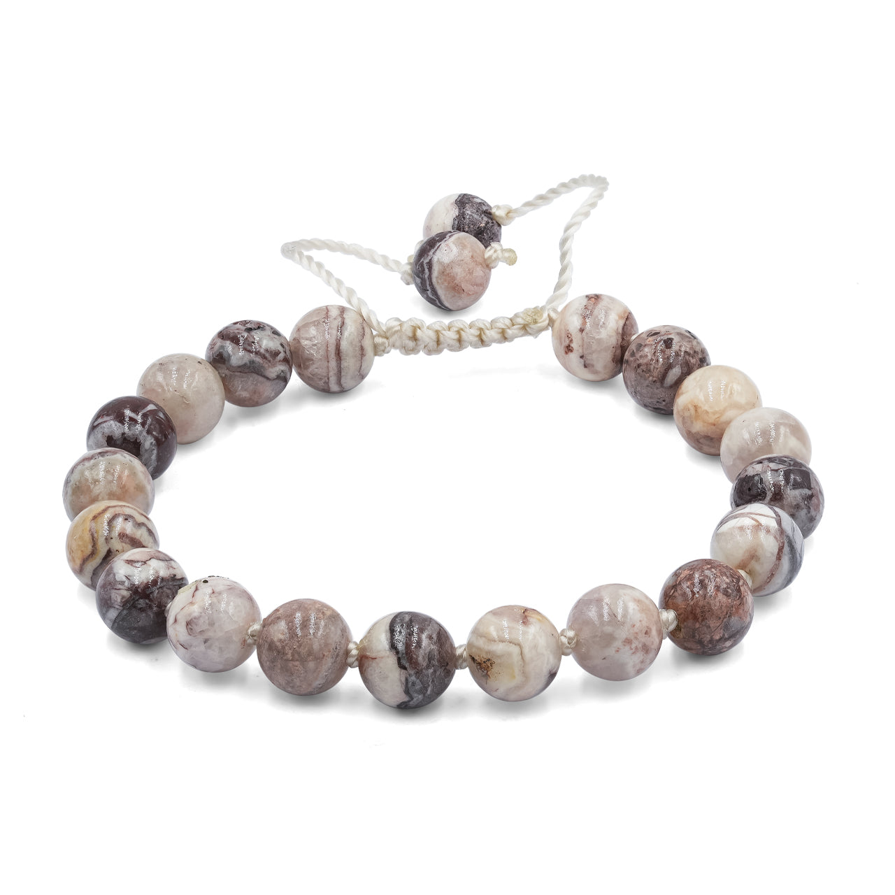 Agate Mountain from Arizona Adjustable Bead Bracelet - 8 mm