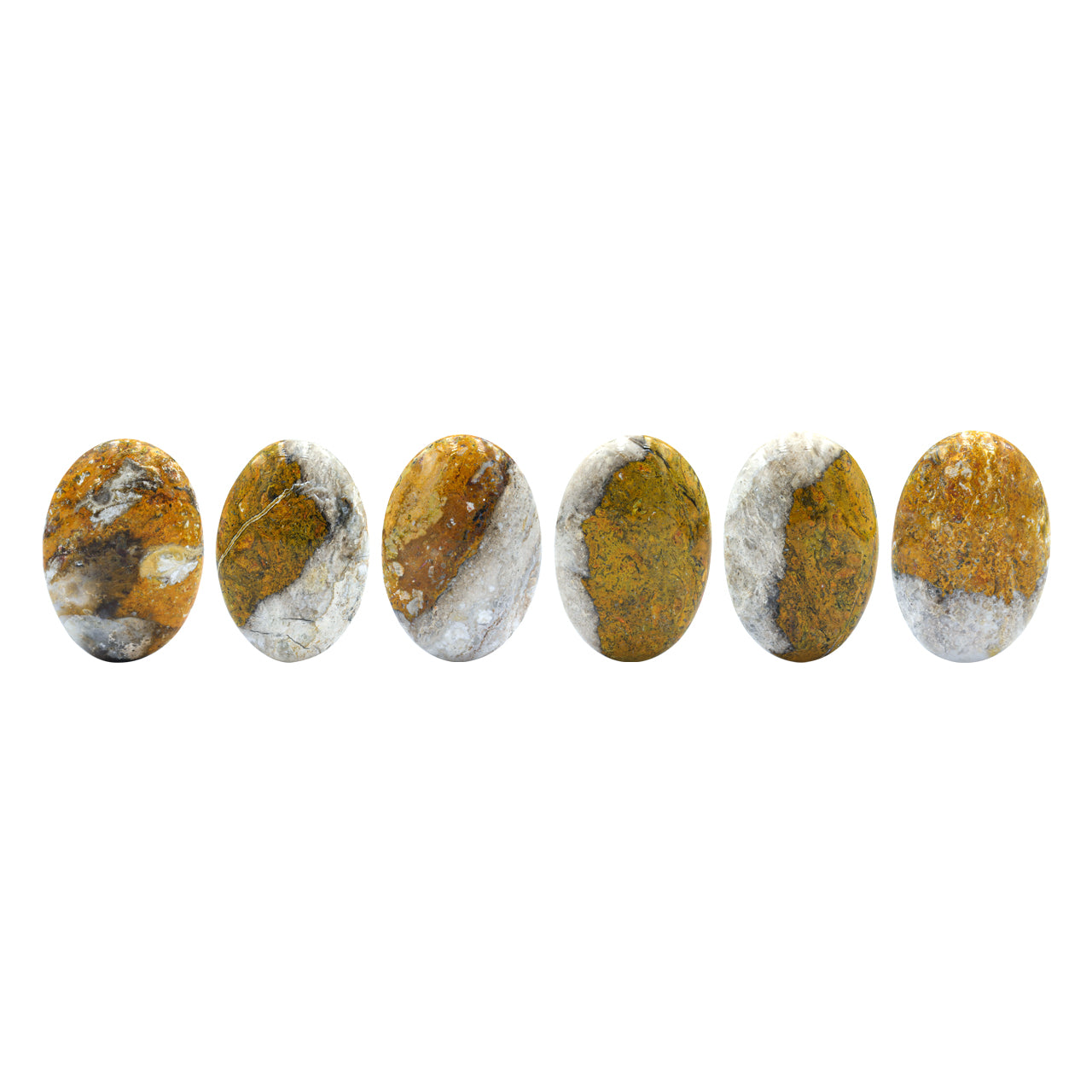 Bumblebee Jasper Palm Stones