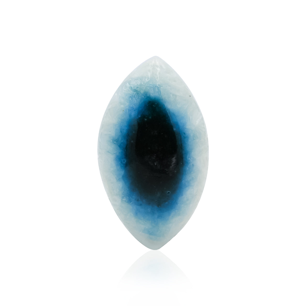 Eyeshape Blue Ice Glacierite Cabochon - Large