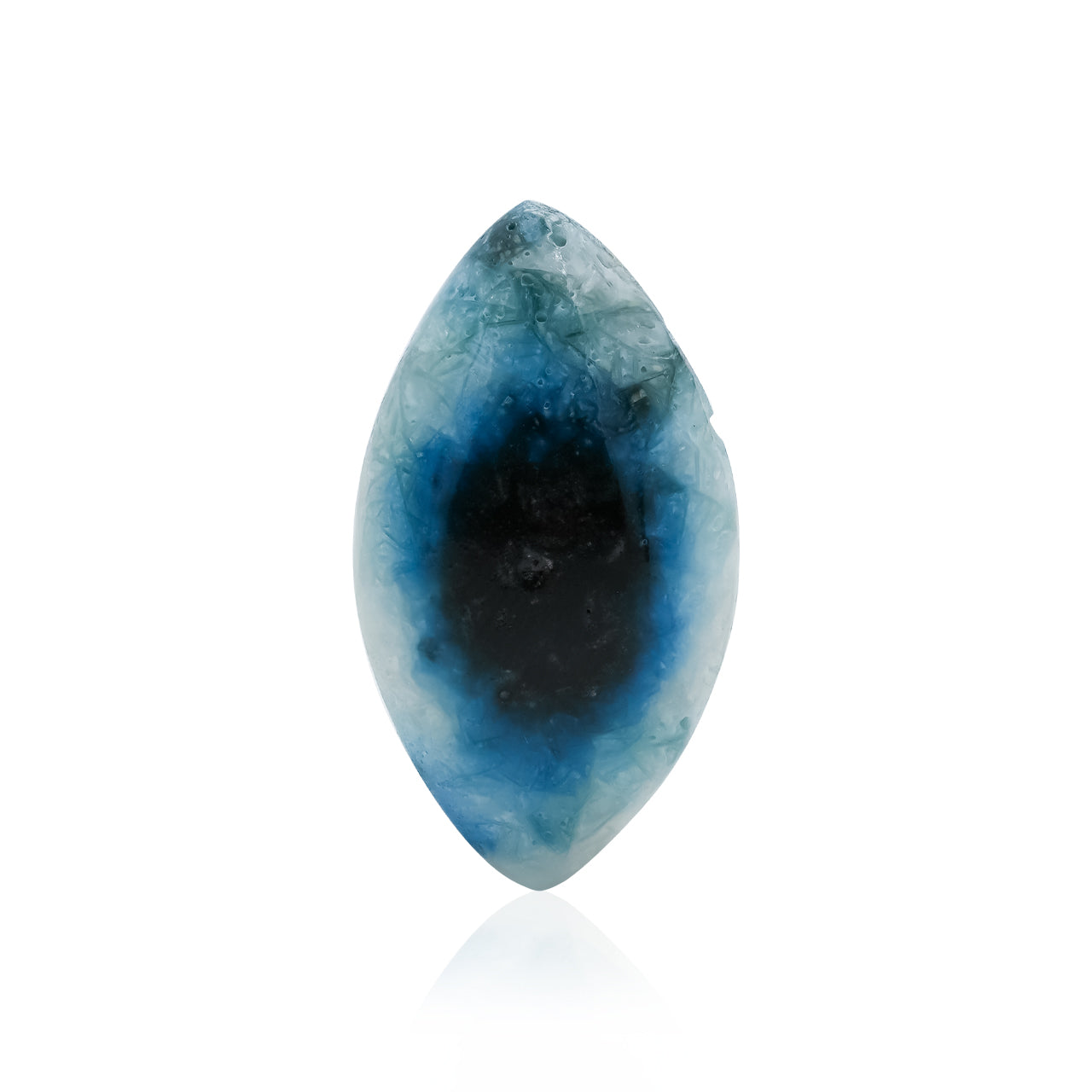 Eyeshape Blue Ice Glacierite Cabochon - Large