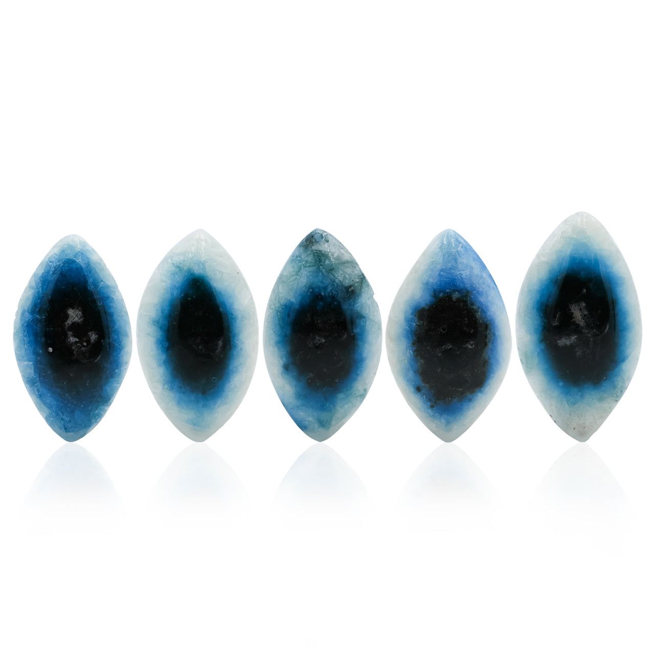 Eyeshape Blue Ice Glacierite Cabochon - Large