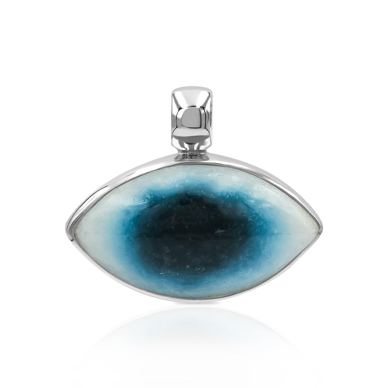 Blue Ice Glacierite Marquise Pendant