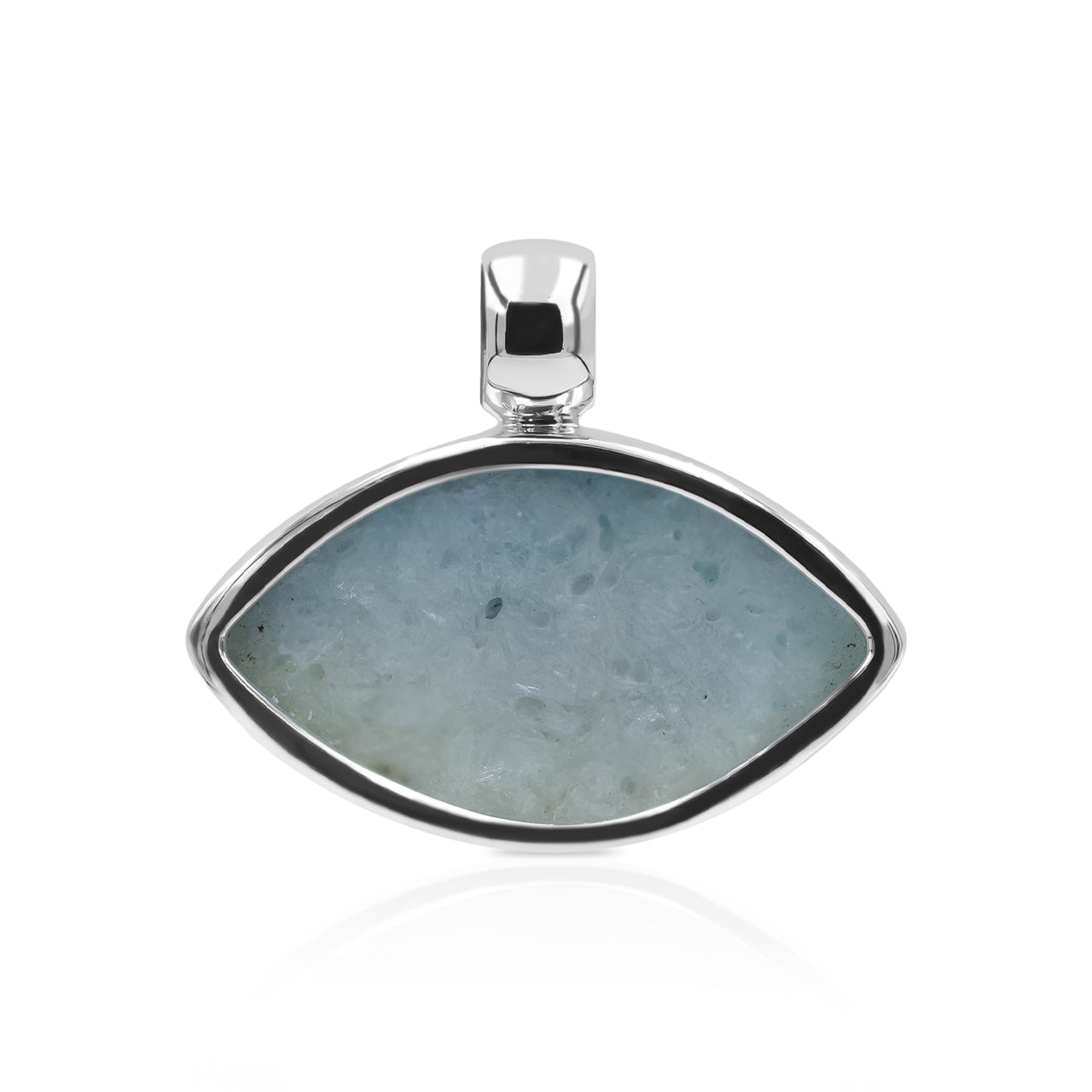 Blue Ice Glacierite Marquise Pendant