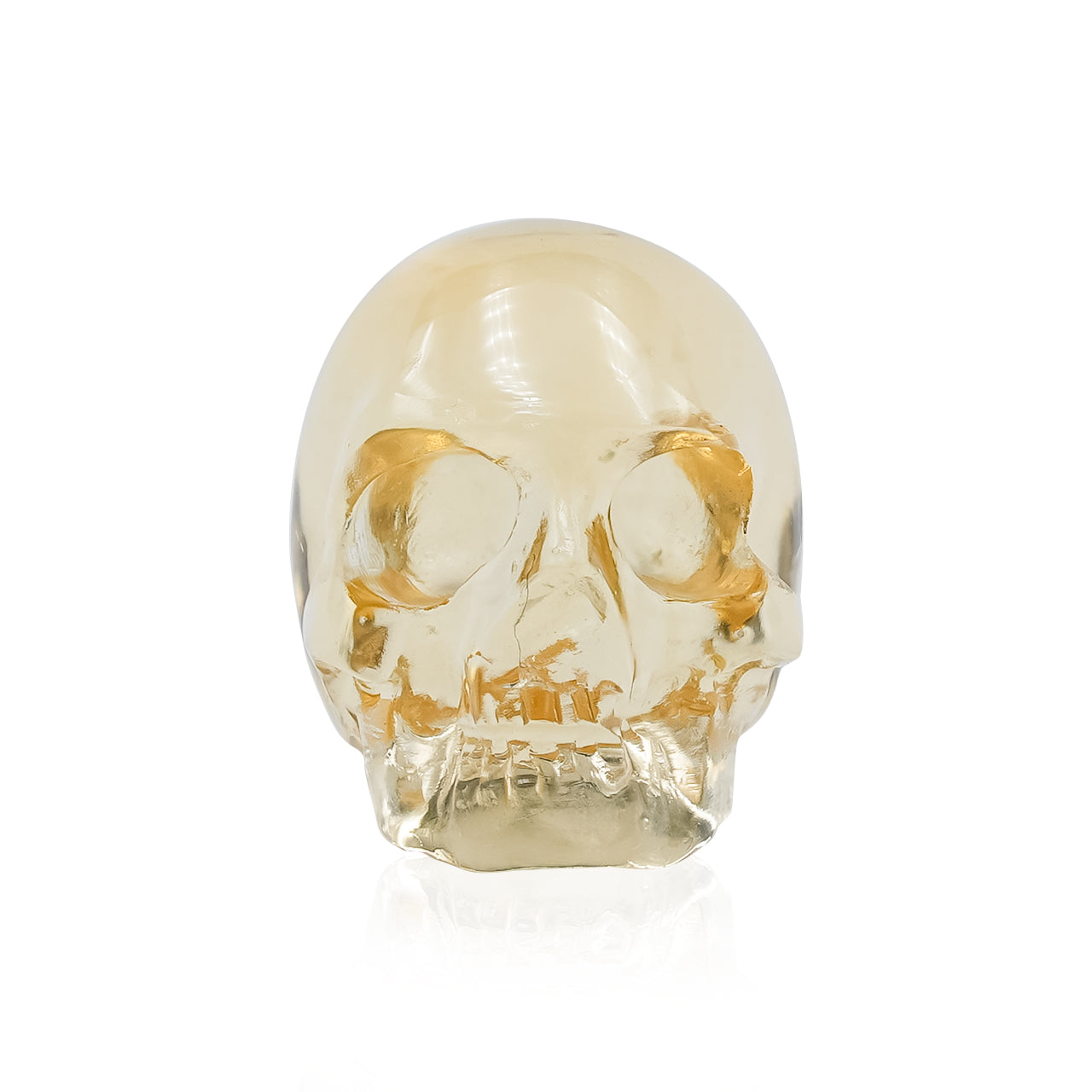 Citrine Skull Carving