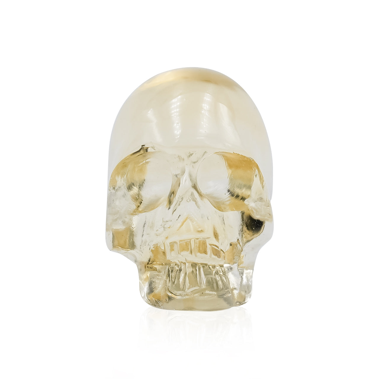 Citrine Skull Carving