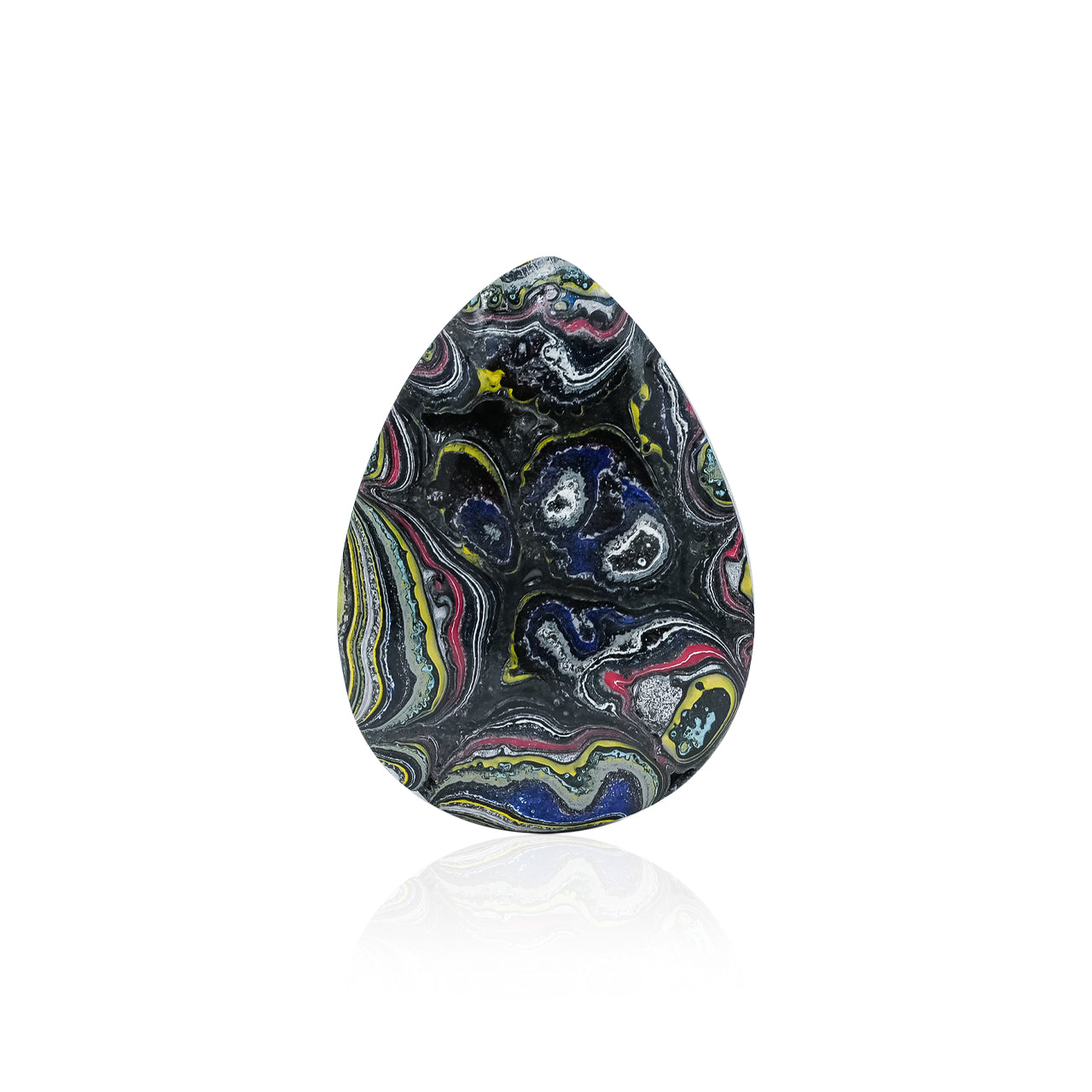 Fordite Pear Cabochons 18 x 25 mm