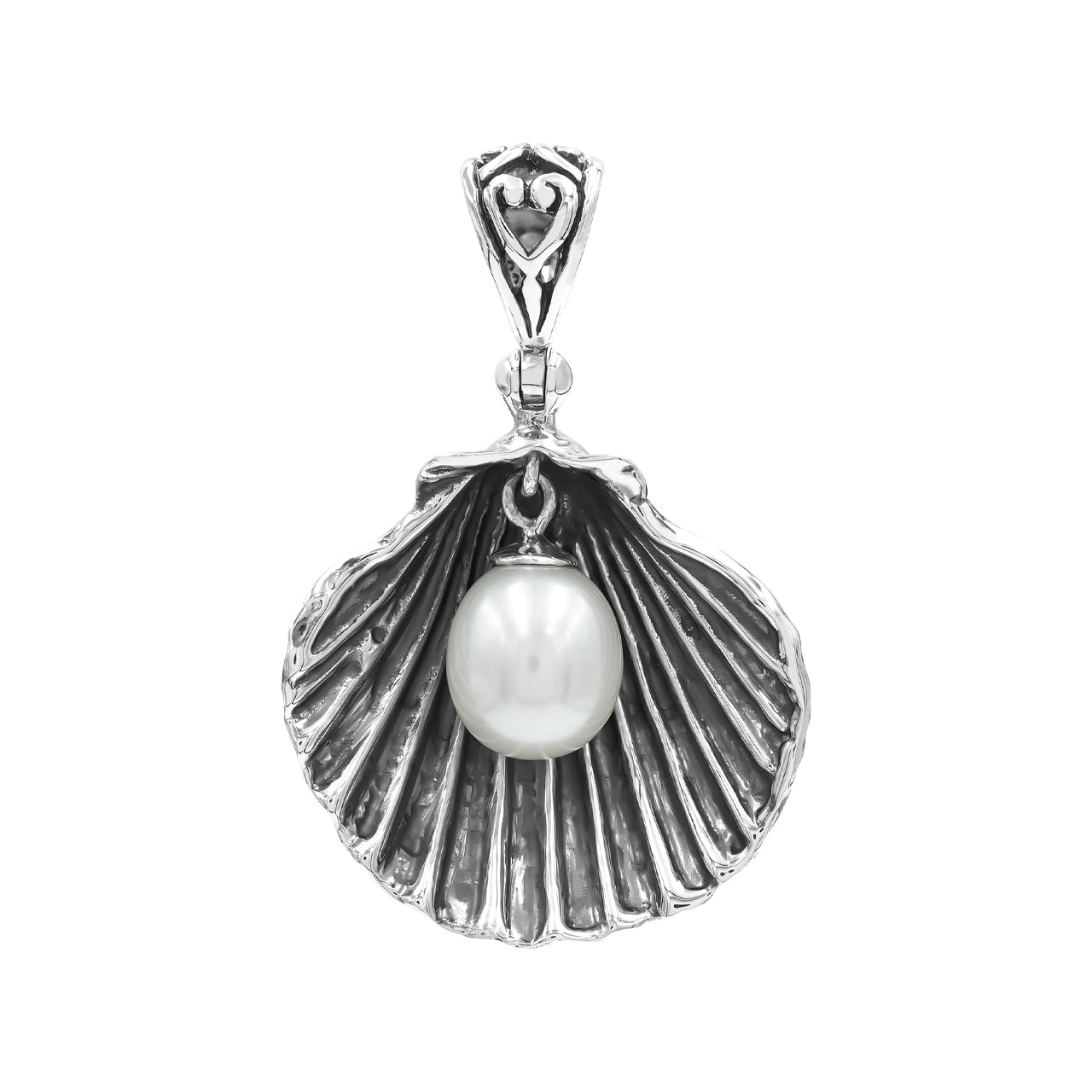 Seashell Pendant with Freshwater Pearl