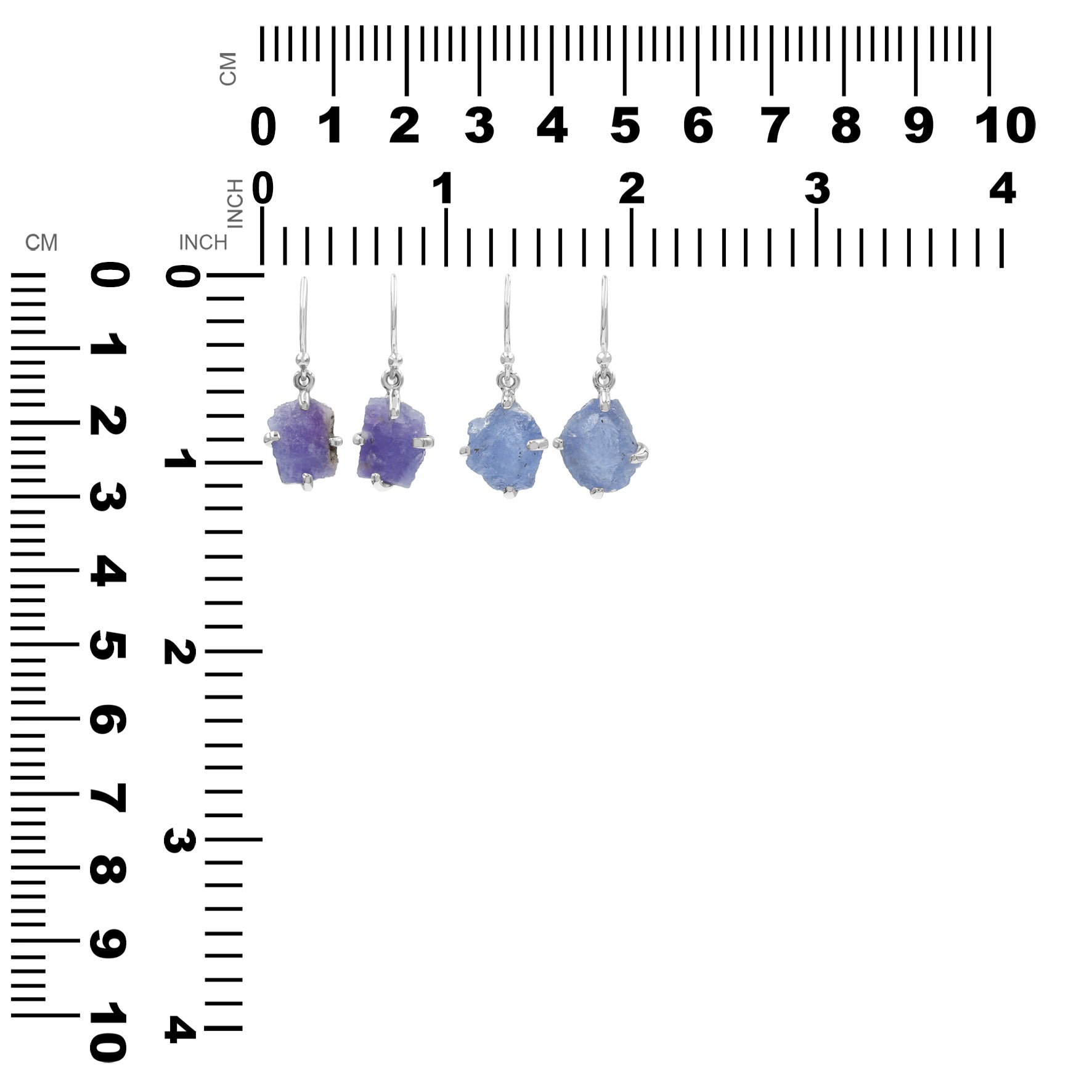 Fluorescent Hackmanite Dangle Earrings