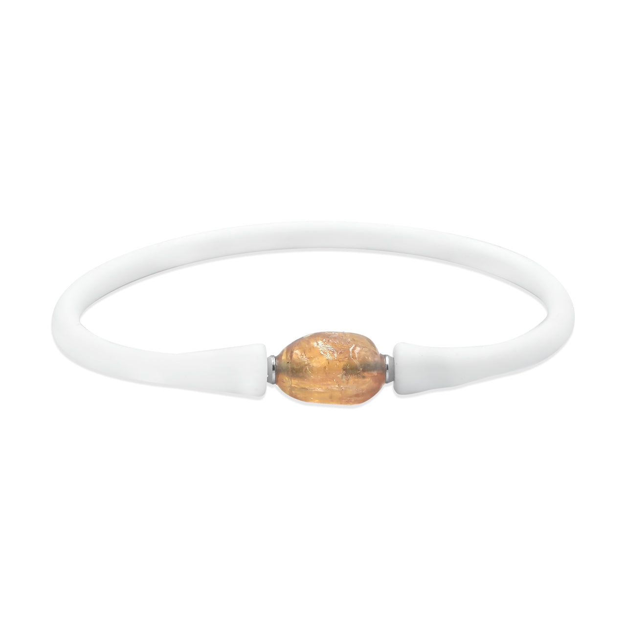 Starborn Imperial Topaz Bead Bracelet on Silicone Band