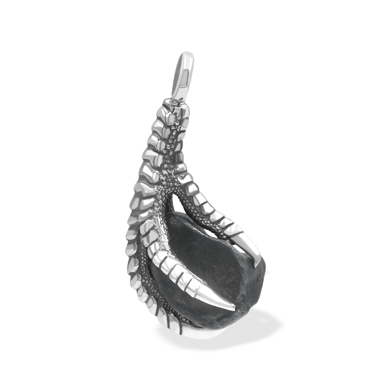 Starborn Gemstone Eagle Claw Pendant in Sterling Silver