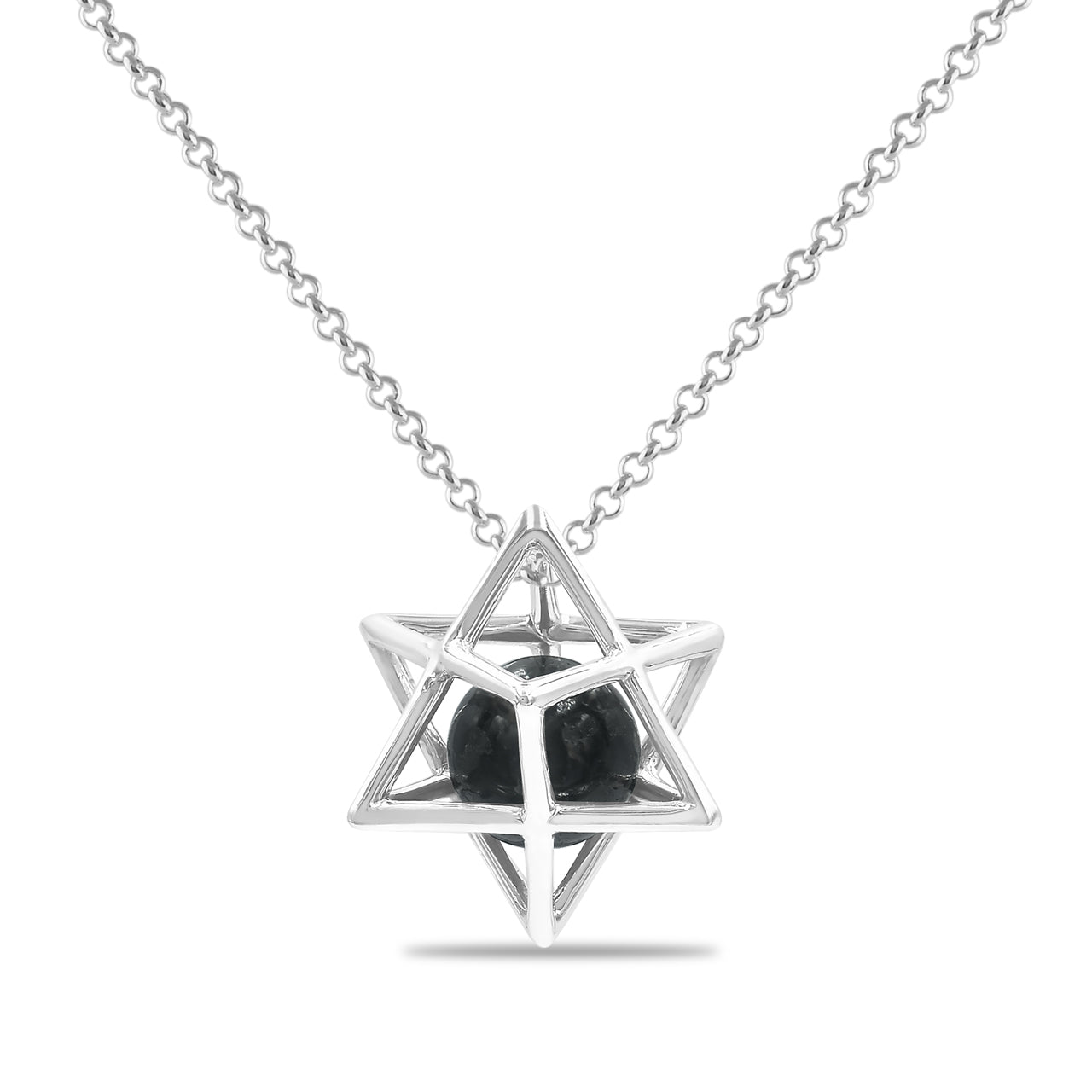 Nuumite Sphere Merkabah Pendant - Medium