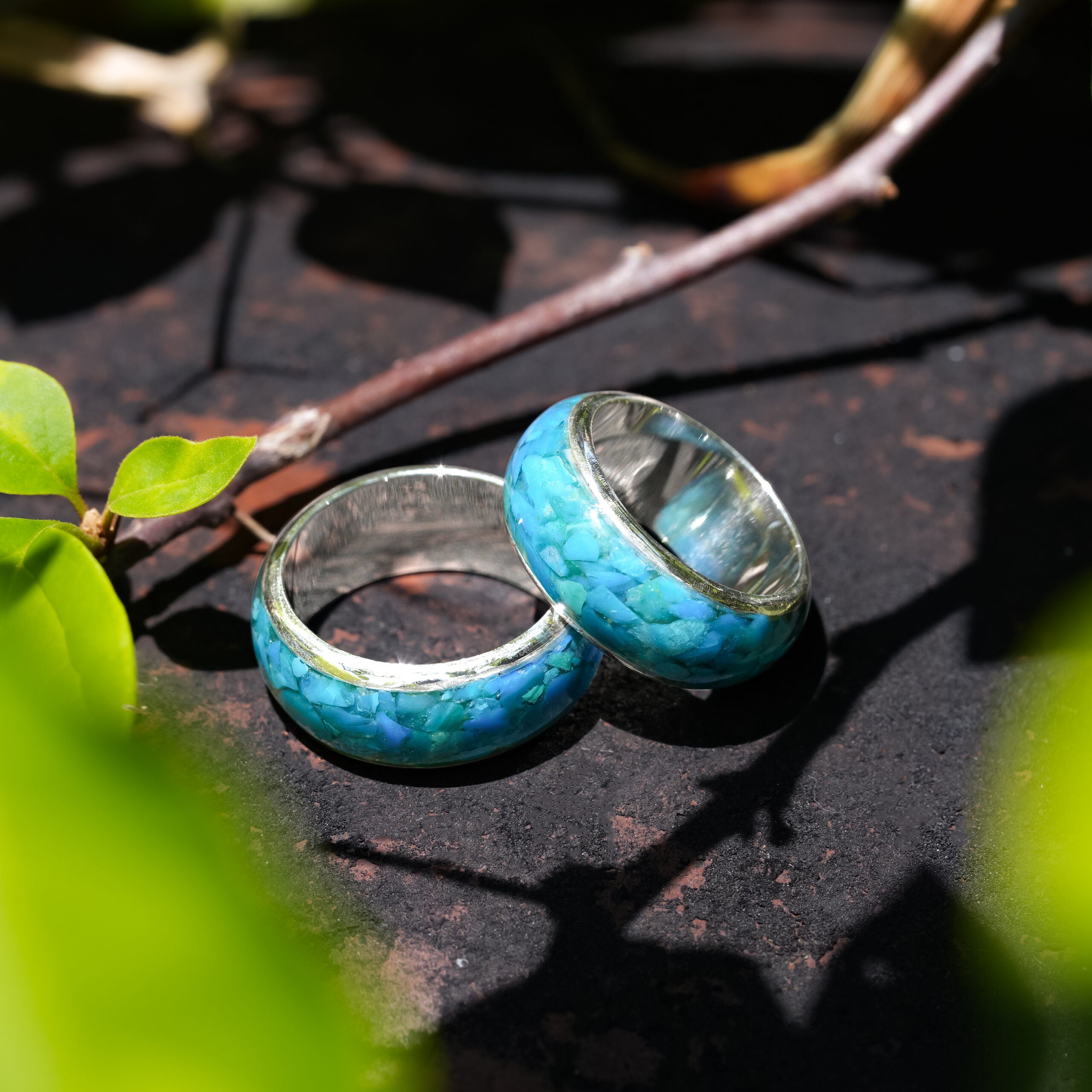 Peruvian Blue Opal Ring