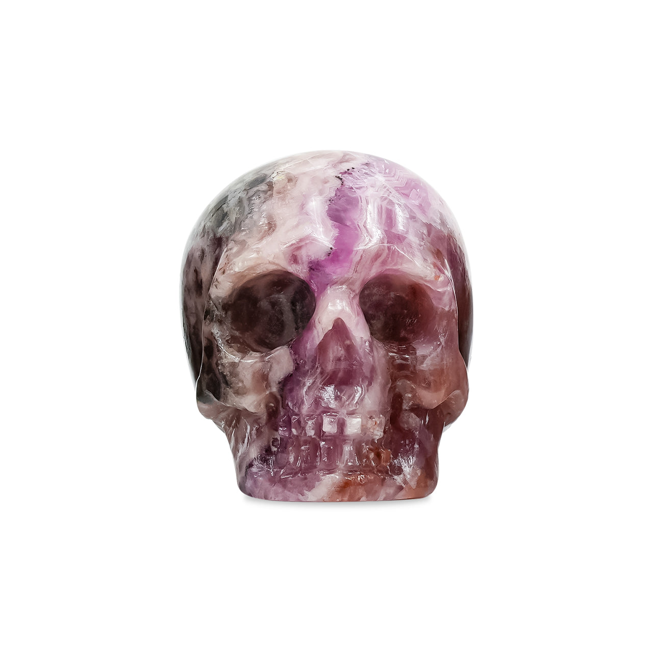 Carved Pink Cobalto Calcite Skull