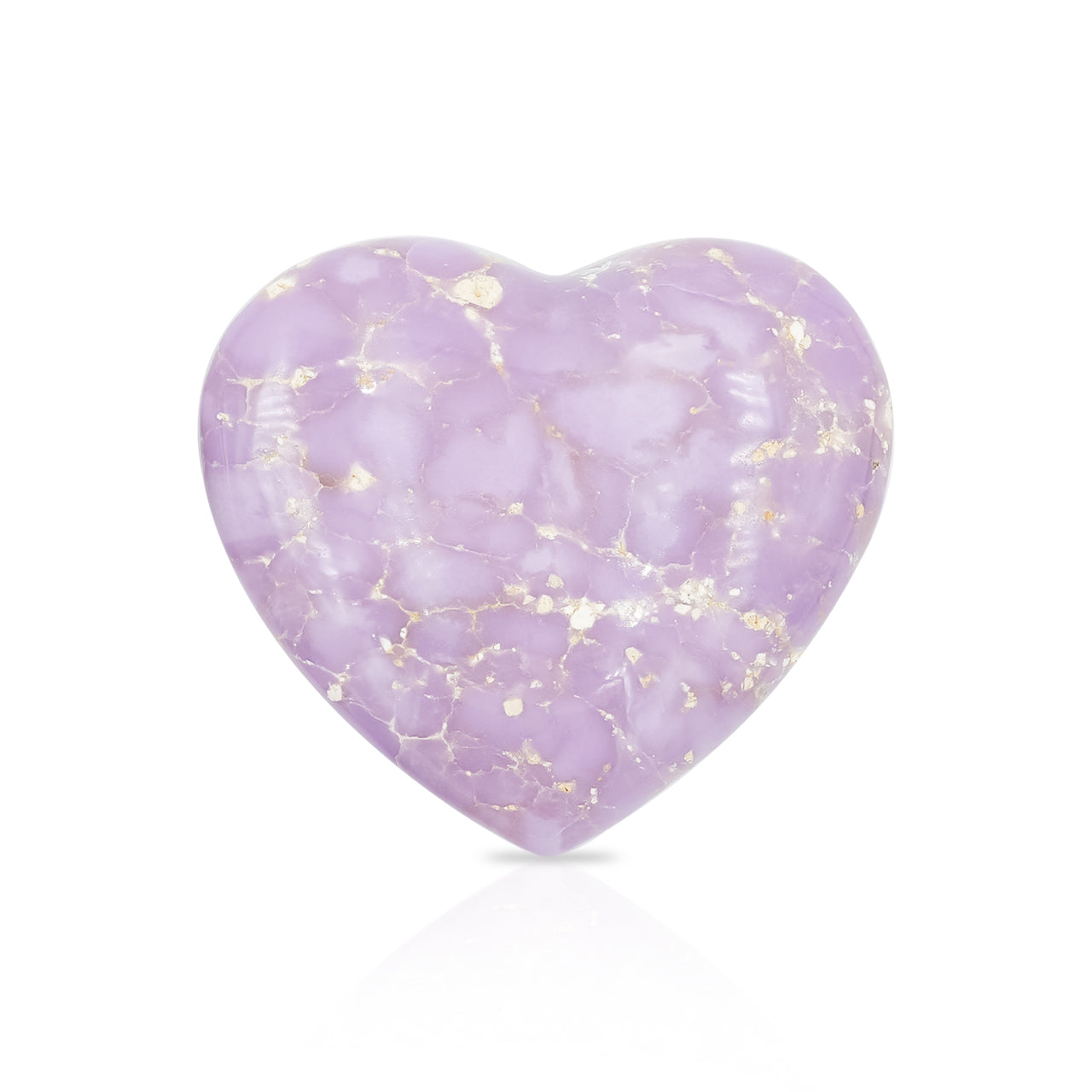 Natural Phosphosiderite heart cabochon-Medium