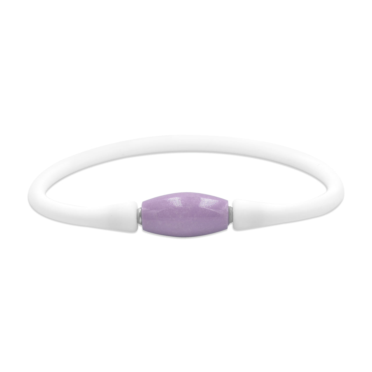 Starborn Phosphosiderite Drum Bead Silicone Bracelet