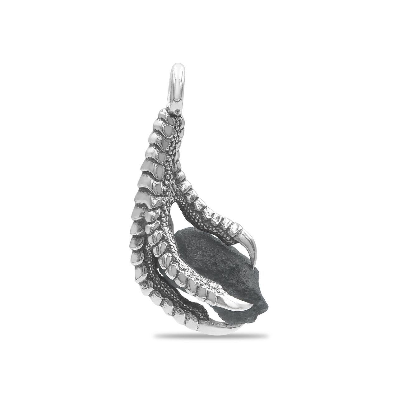 Starborn Gemstone Eagle Claw Pendant in Sterling Silver