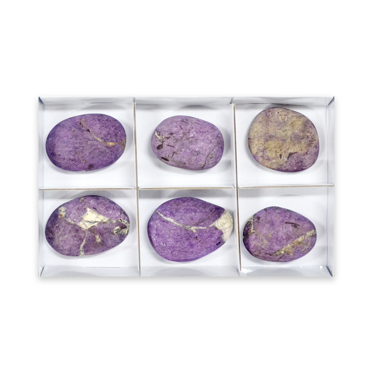 Purpurite Velvet Freeform Palm Stones 500 grams - 6 pieces