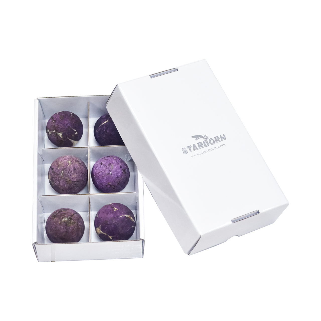 Purpurite Velvet Spheres 1000 gr - 6 pcs