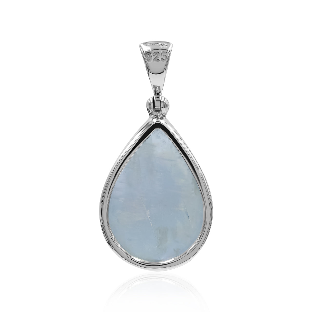 Rainbow Moonstone Pear Pendant