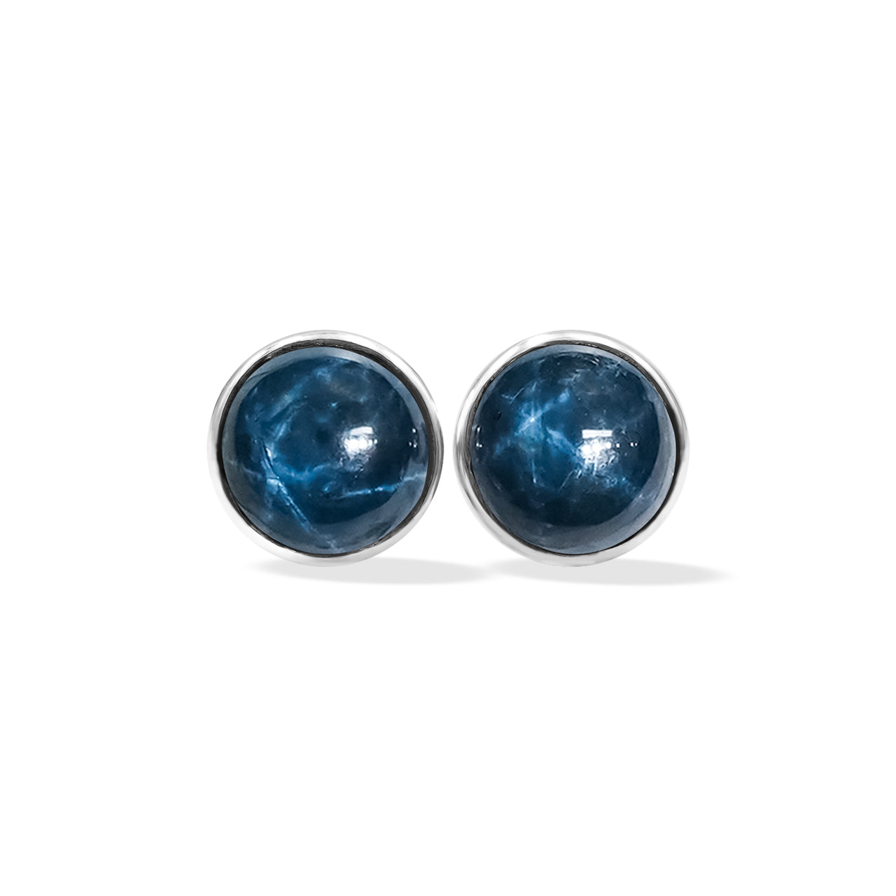 Starborn Star Sapphire Post Style Earring in Sterling Silver