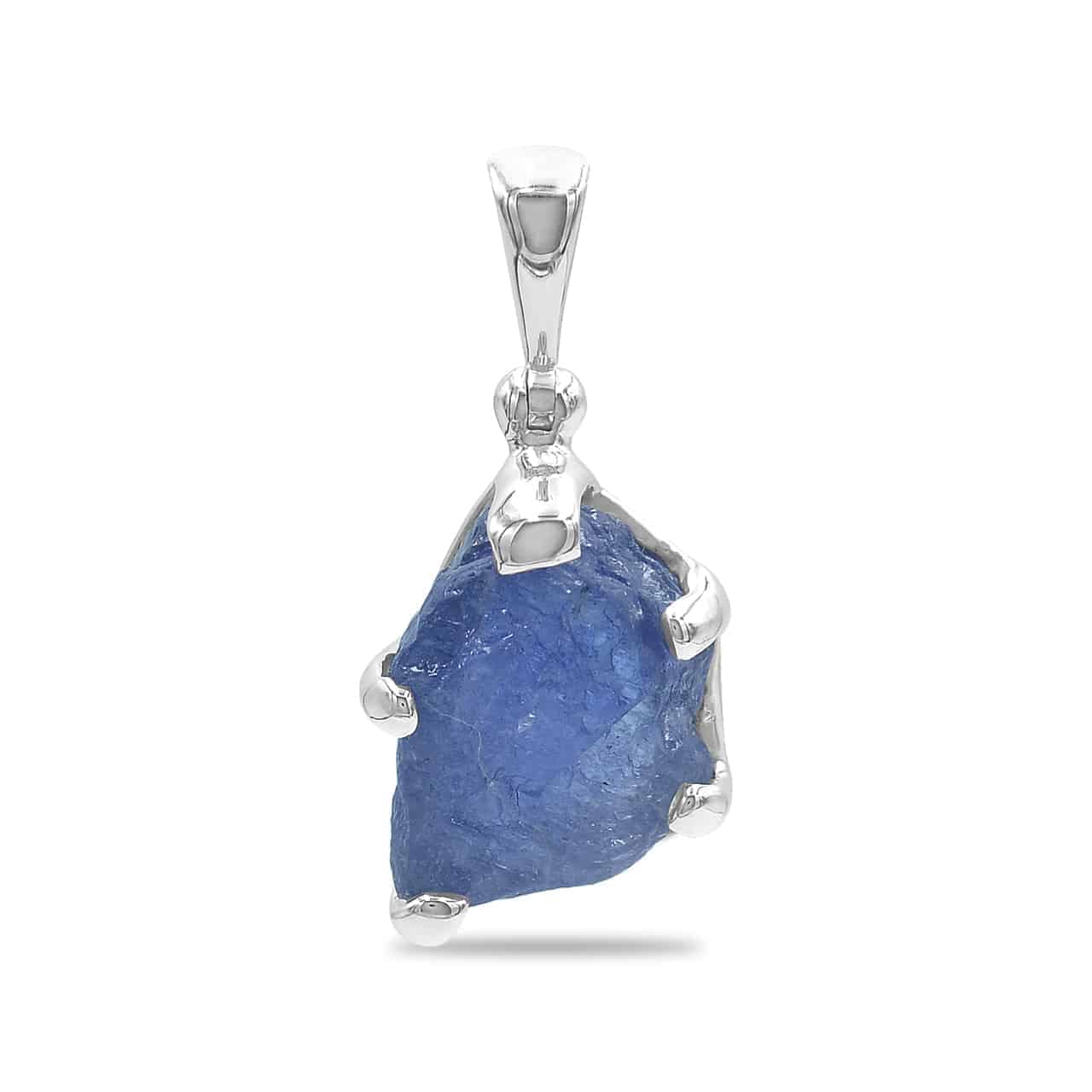 Starborn Tanzanite Rough Pendant in Sterling Silver