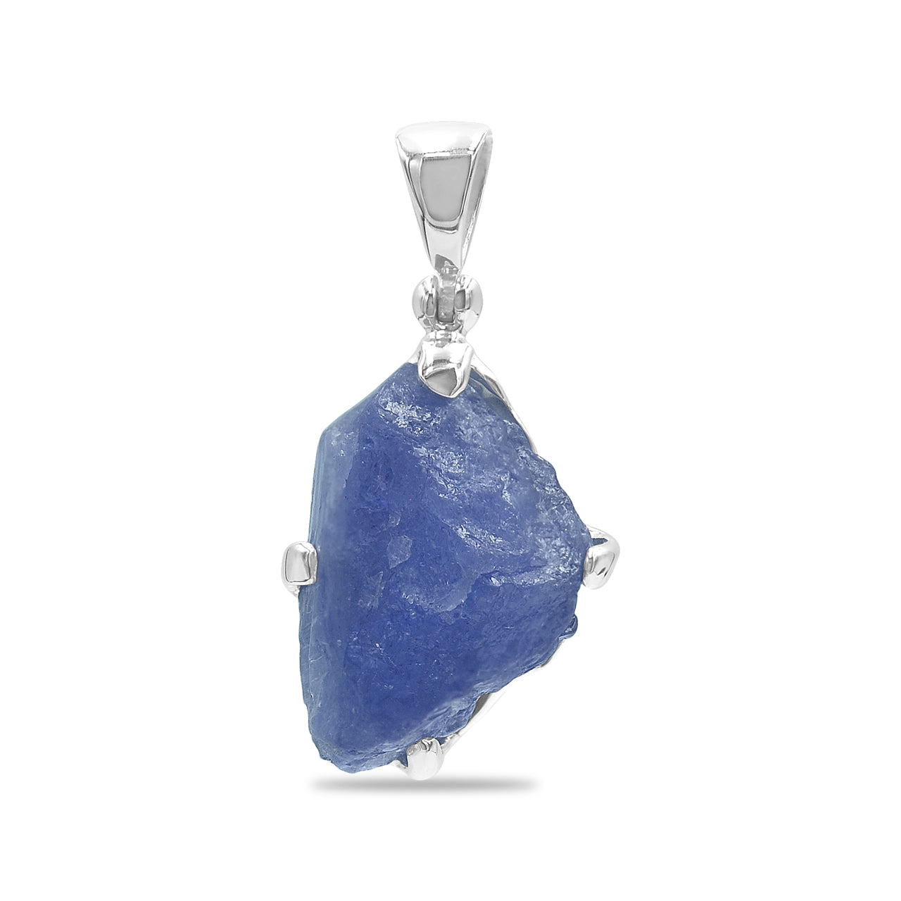 Starborn Tanzanite Rough Pendant in Sterling Silver