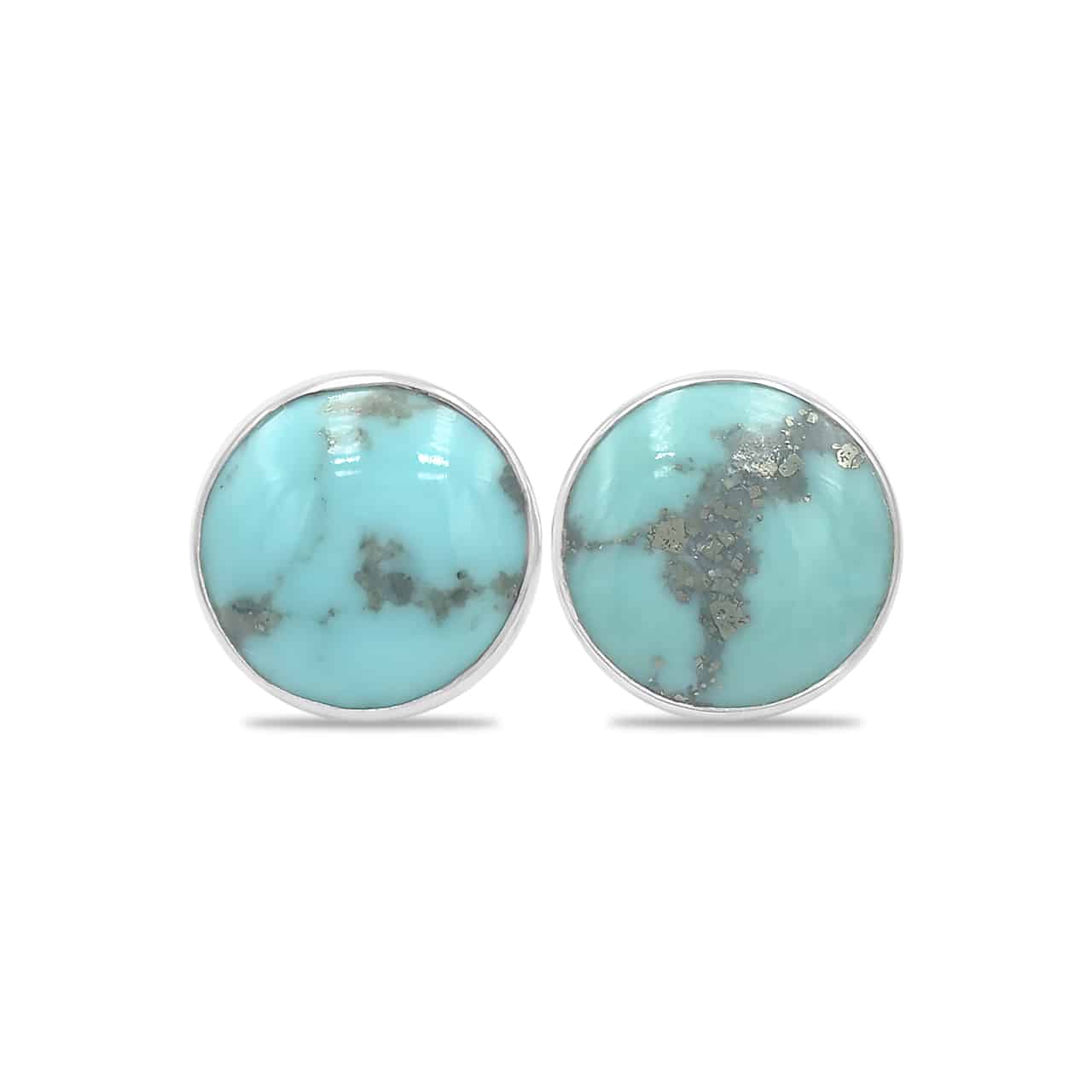 Starborn Campitos Turquoise Post Earrings in Sterling Silver