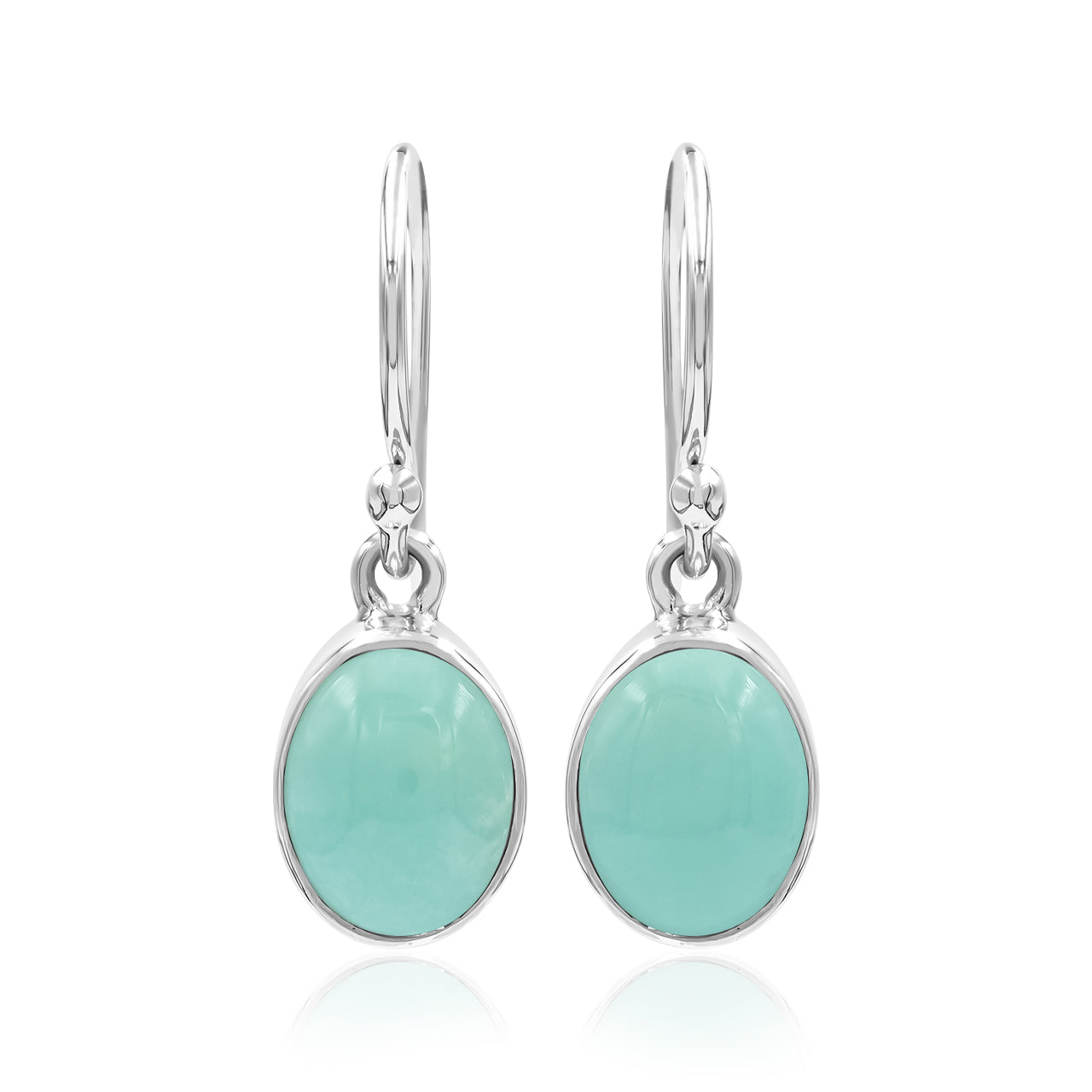 Campitos Turquoise Oval Cabochon Earrings