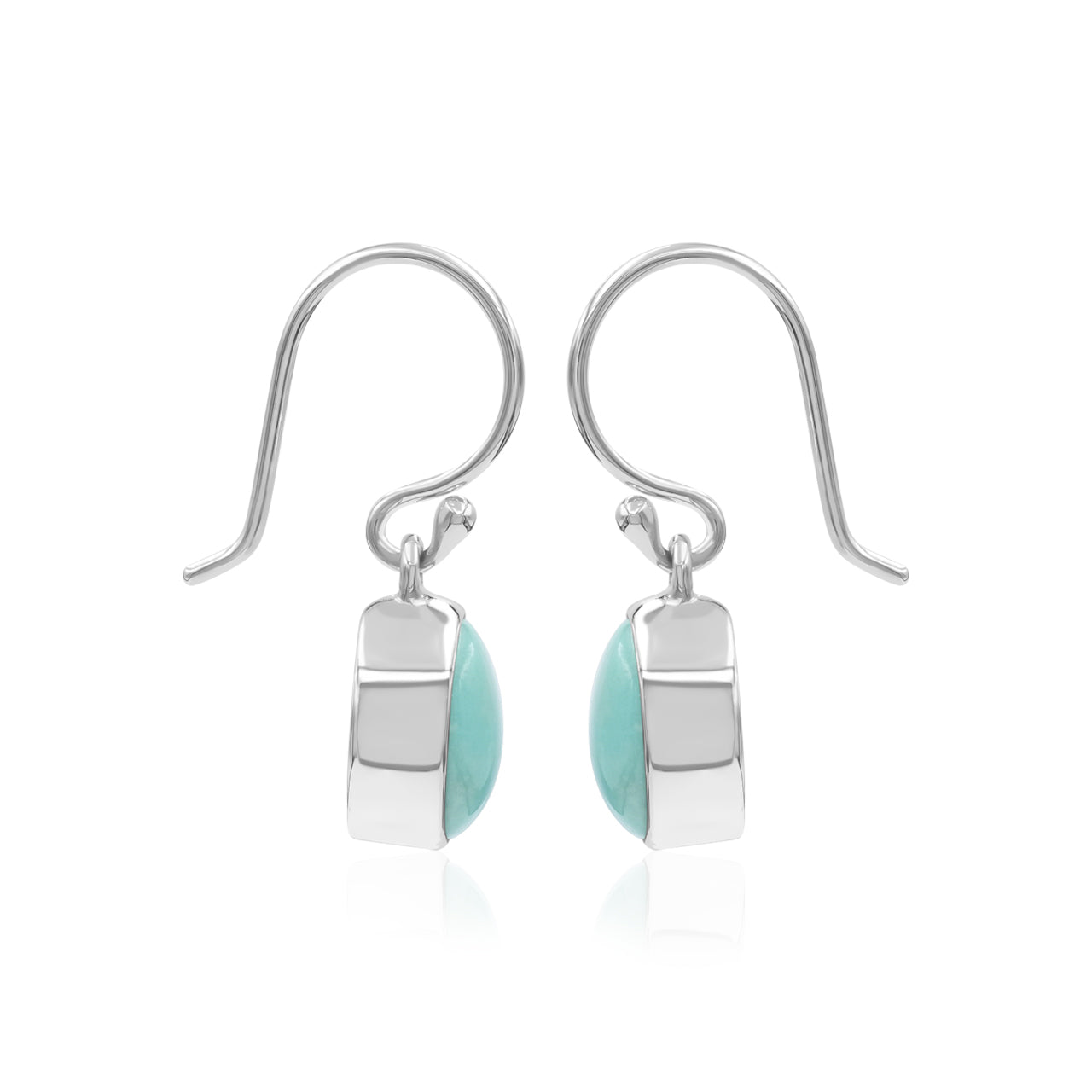 Campitos Turquoise Oval Cabochon Earrings