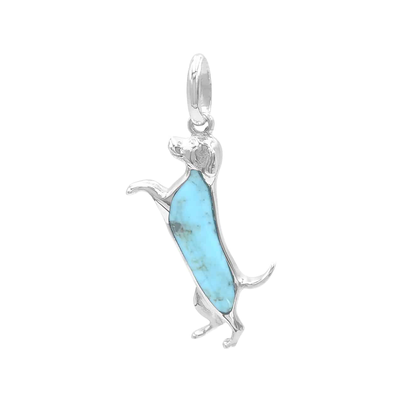 Starborn Dog Silhouette Pendant in Sterling Silver