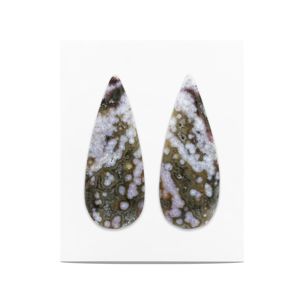 Ocean Jasper Pear Cabochon 31mm Tall