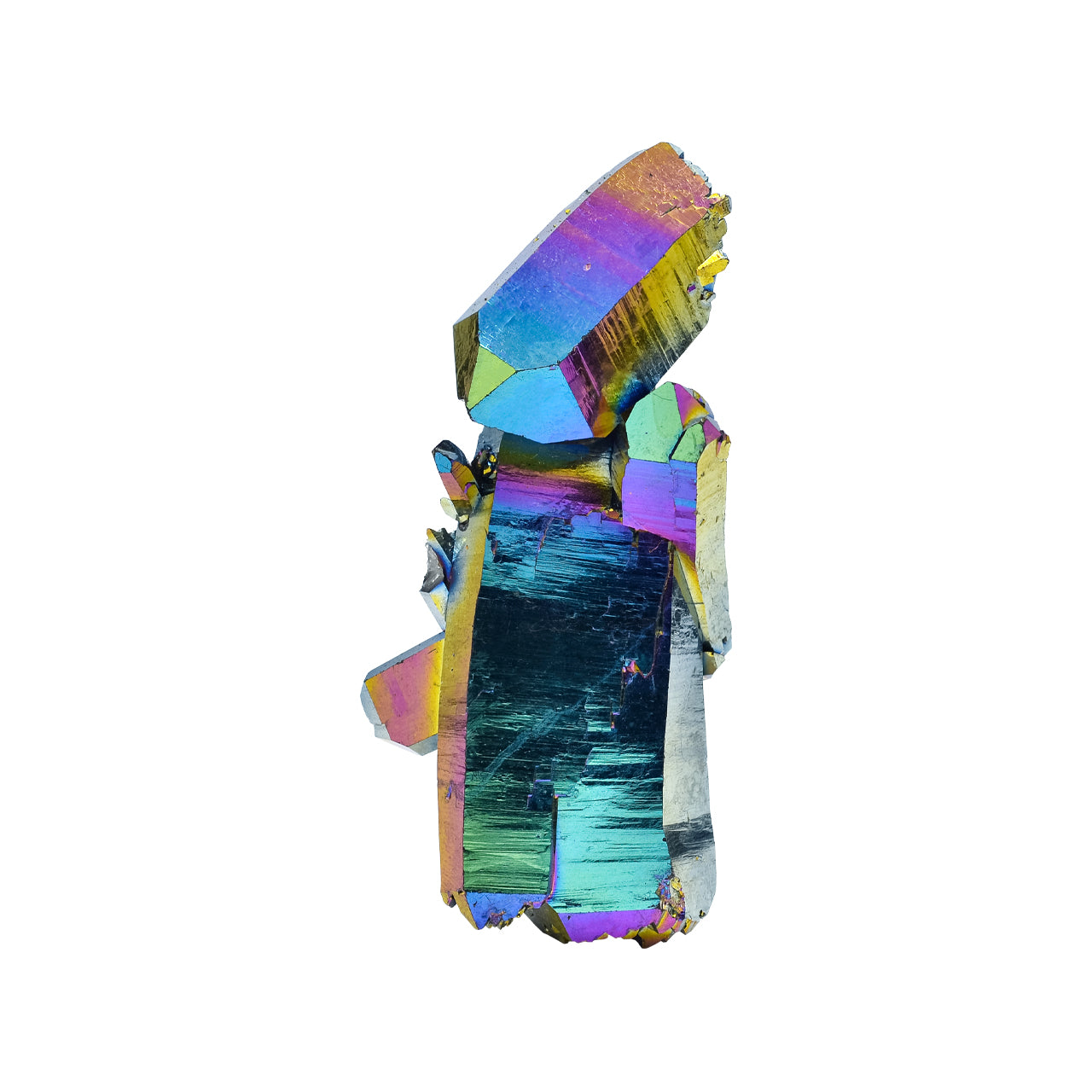 Rainbow Titanium Quartz Cluster 239.5 cts