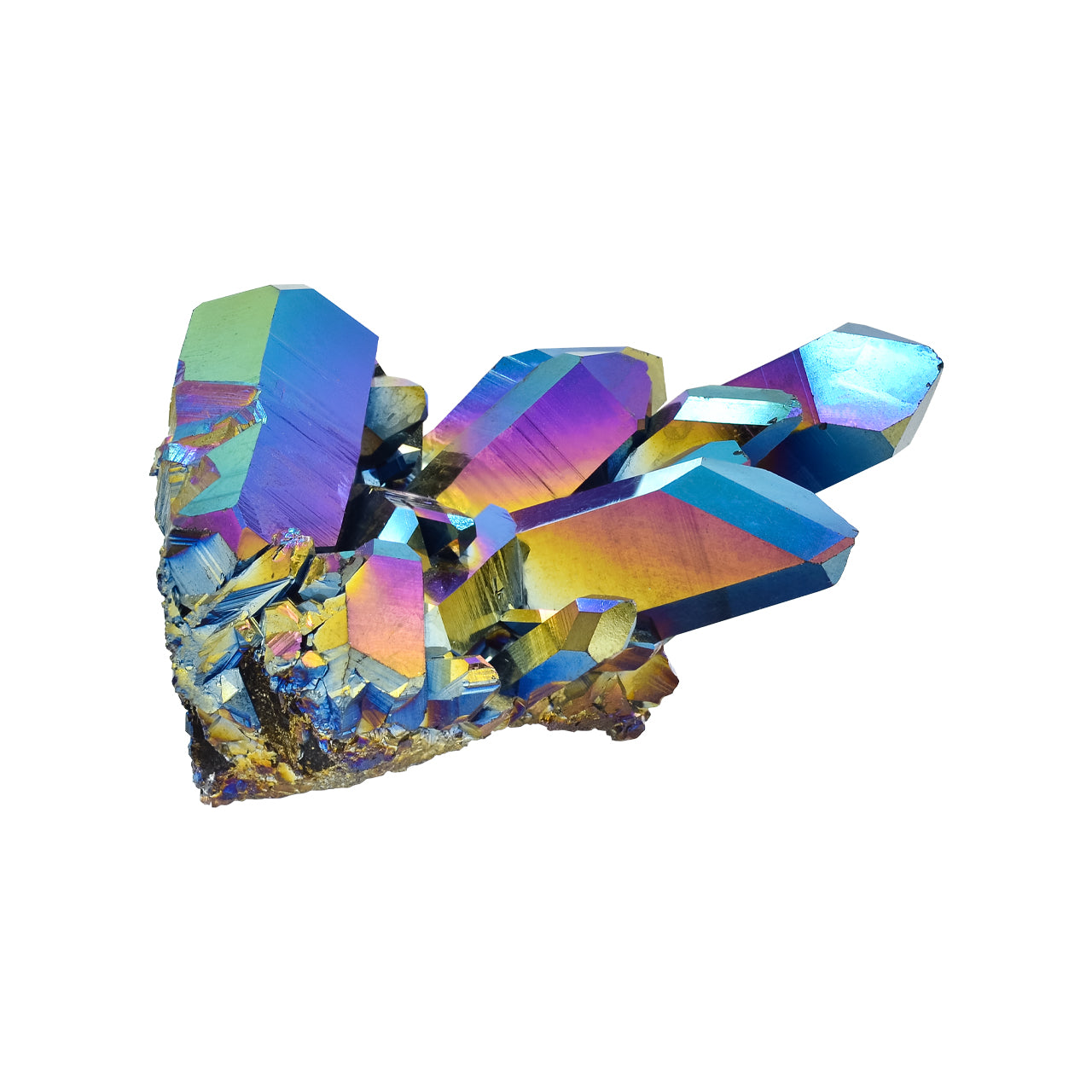 Rainbow Titanium Quartz Cluster 261 cts