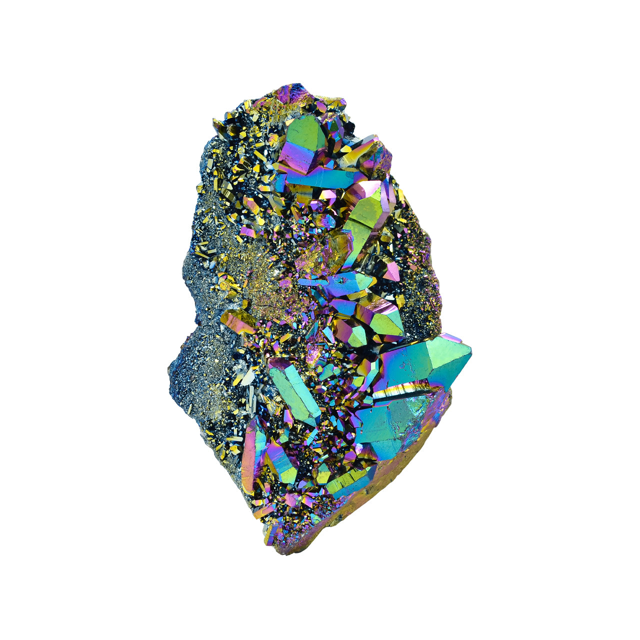 Rainbow Titanium Quartz Cluster 435 cts