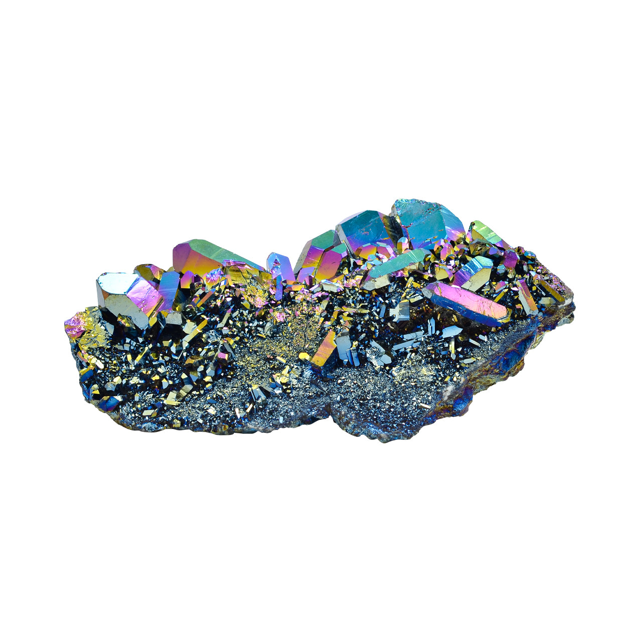 Rainbow Titanium Quartz Cluster 435 cts