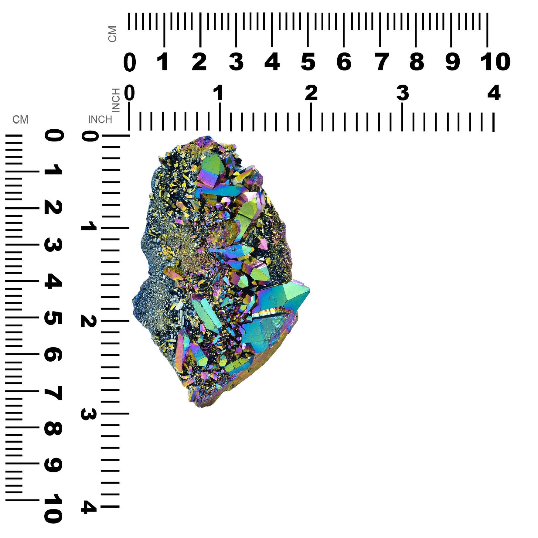 Rainbow Titanium Quartz Cluster 435 cts