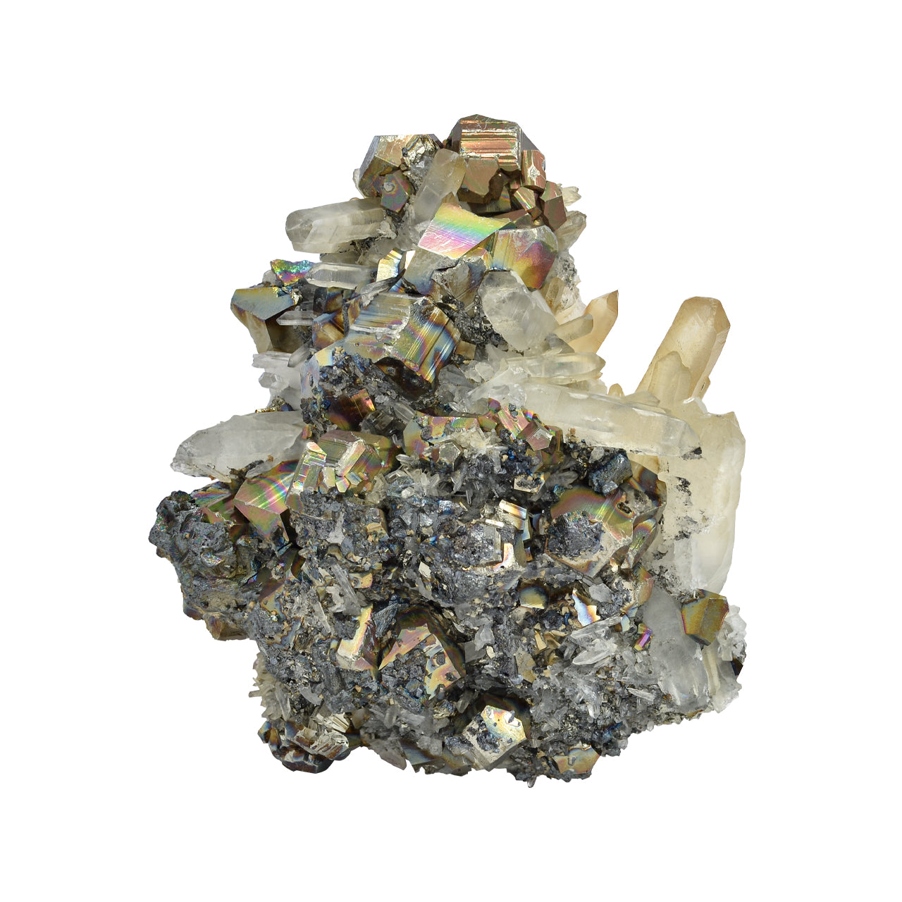 Rainbow Pyrite Crystal Specimen 1049 carats