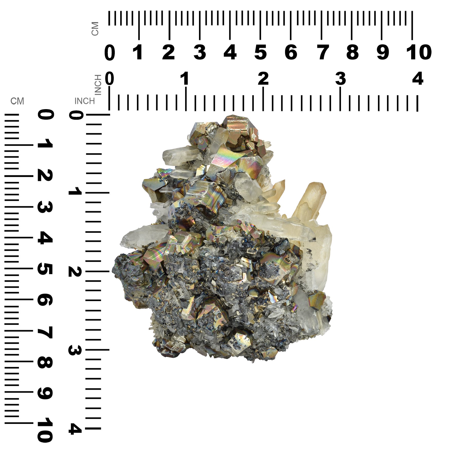 Rainbow Pyrite Crystal Specimen 1049 carats