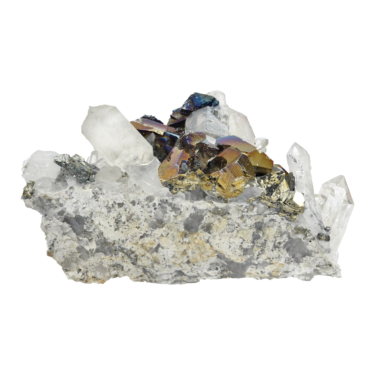 Rainbow Pyrite Crystal Specimen 668.5 carats