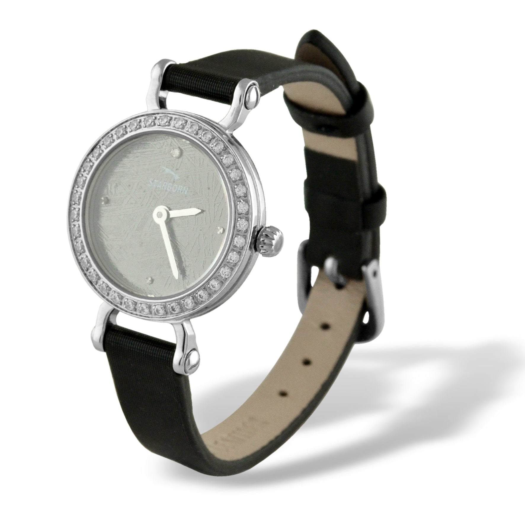 crystal face ladies meteorite watch