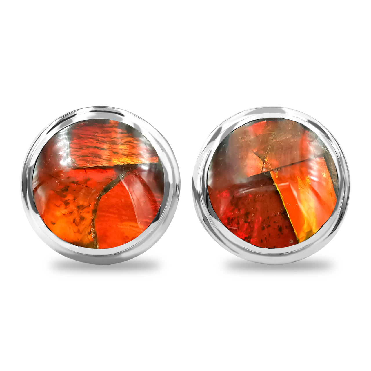 Post Style Ammolite Earrings