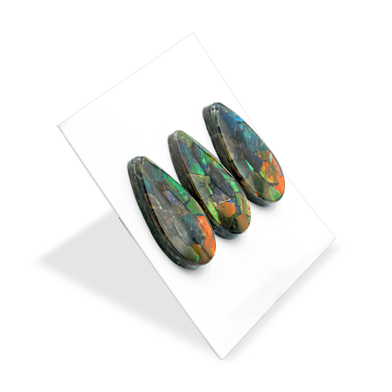 Ammolite Pear Cabochon 37mm