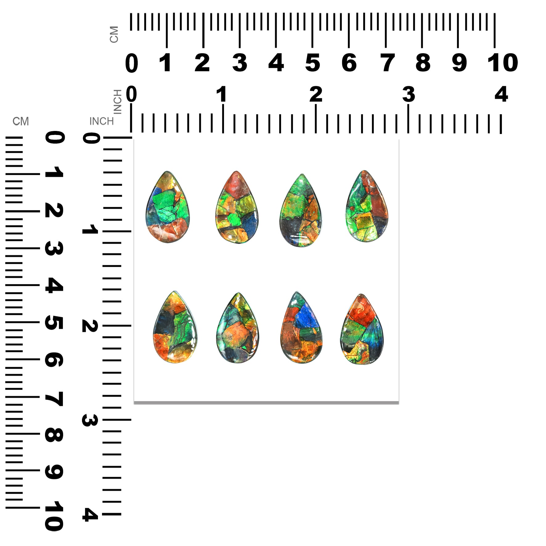 Ammolite Pear Cabochon 20 mm