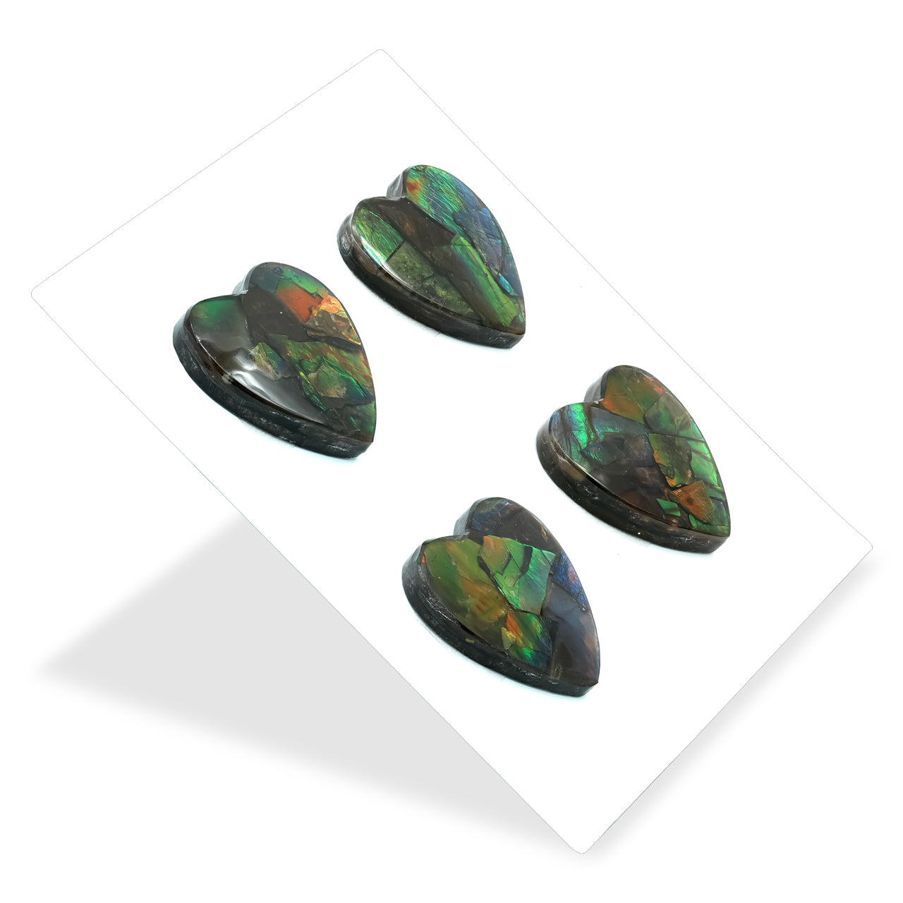 Ammolite Heart Cabochon 25 mm