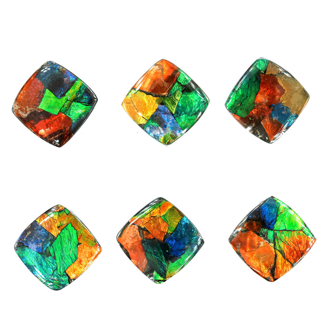 Ammolite Square Cabochon 16mm