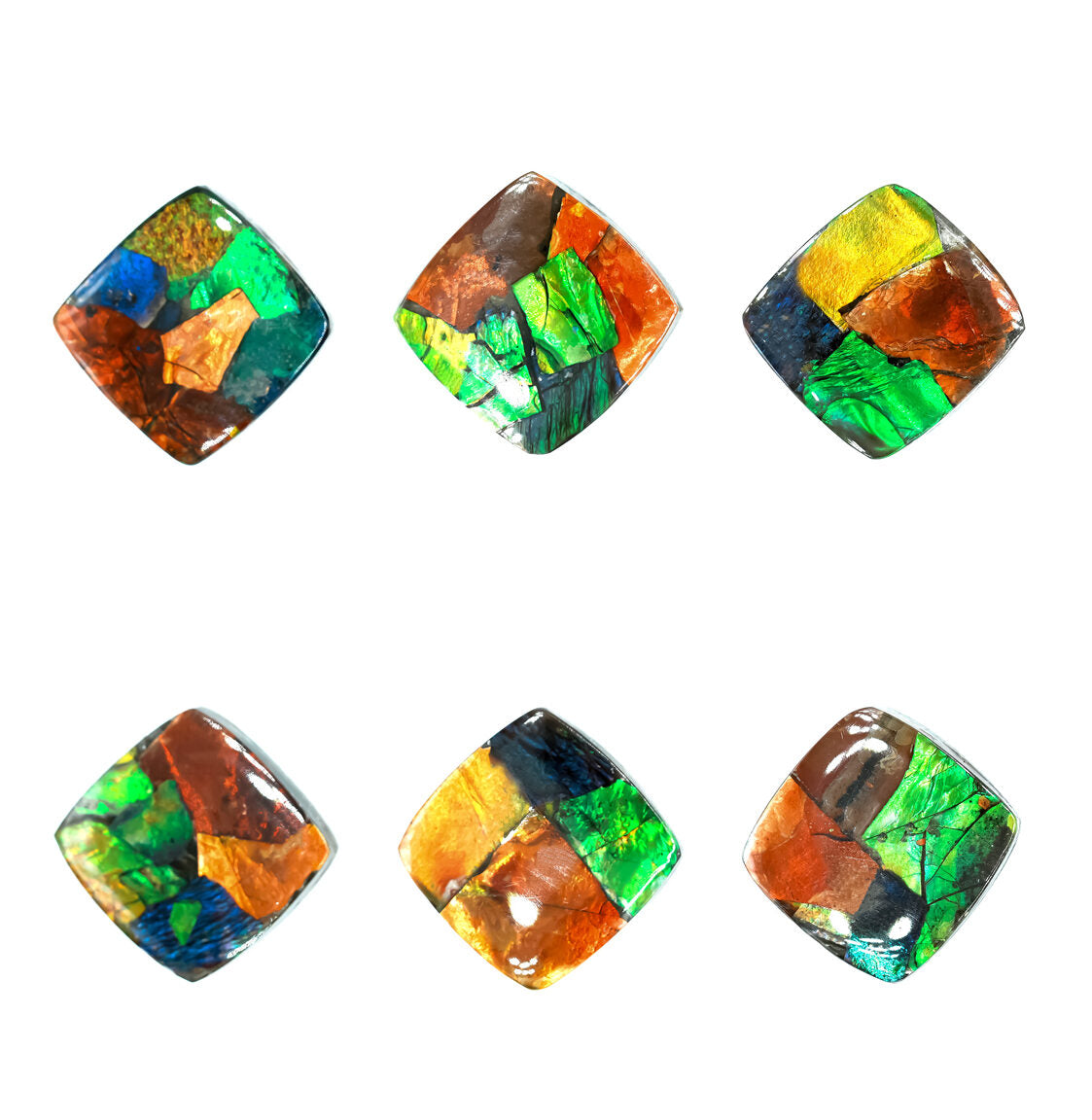 Ammolite Square Cabochon 16mm