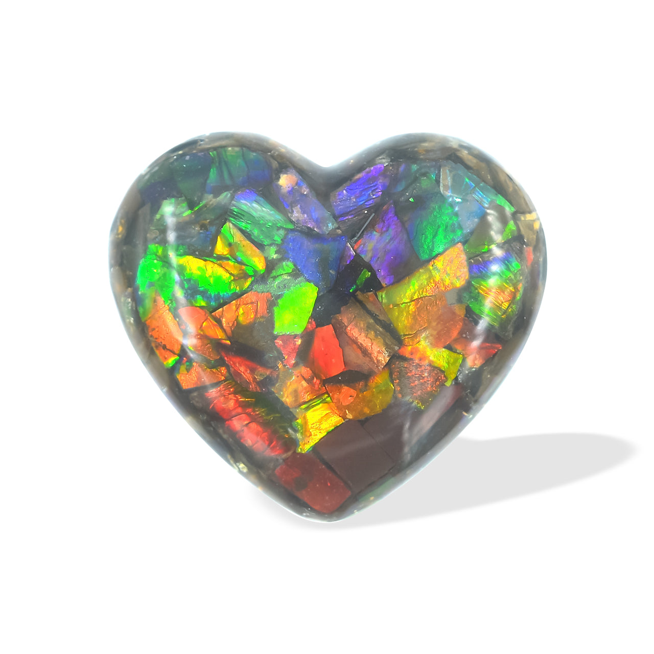 Ammolite heart